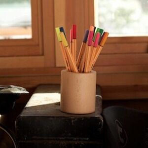 𝅺GLOBEIN wooden pencil cup